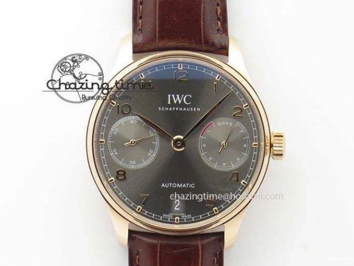 MIROTIME 0325 Portuguese Chrono IW371609 ZF 1:1 Best Edition Black Dial on Black Leather Strap A SmartChoice 7100